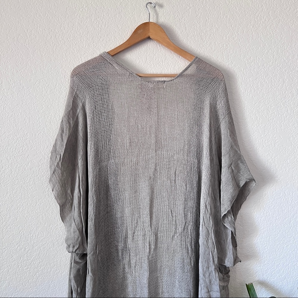 NWT Free People Lunar Grey Knit Cover Up One Size - Picture 8 of 10